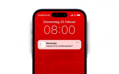 Cell Broadcast: Vodafone startet das neue Katastrophen-Warnsystem