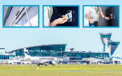 ASSA ABLOY bietet eine ganze Reihe von vernetzten Zutrittslösungen für den Flughafen Helsinki