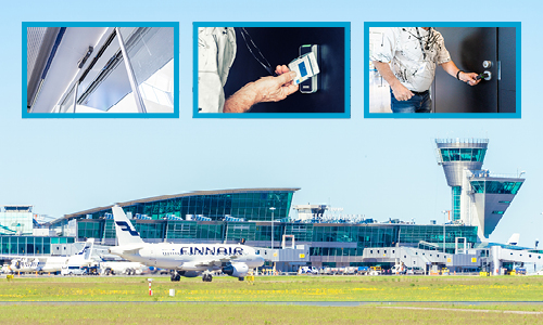 A full suite of connected access solutions from ASSA ABLOY secure Helsinki Airport