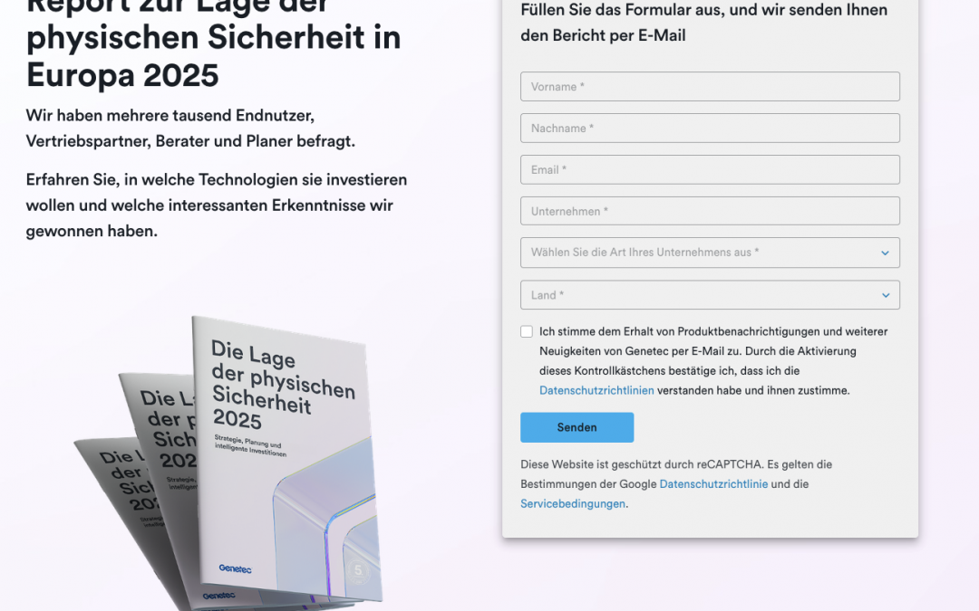 Genetec Report zur Lage der physischen Sicherheit 2025: Beschleunigte Einführung der Hybrid Cloud und wachsender strategischer Einfluss der IT