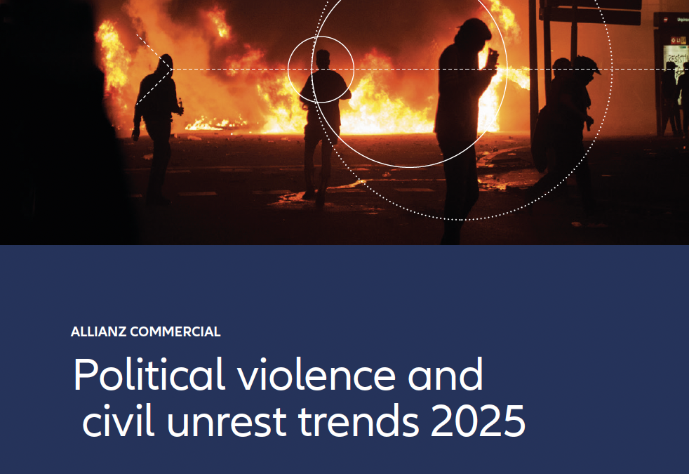 Allianz Commercial’s trend report provides data on protest frequencies and regional risks
